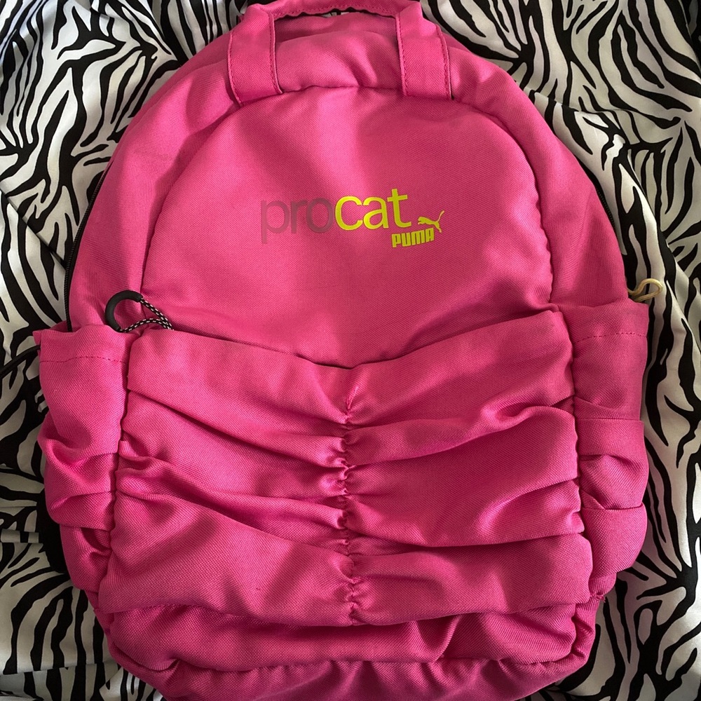 Pink puma backpack